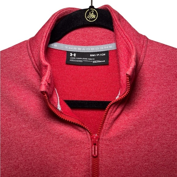 Under Armour All Season Full Zip Jacket Red Women's Size: SM/P/CH - Picture 3 of 5
